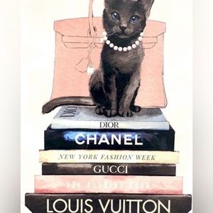 NWT Luxury Inspired Cat Wall Canvas
